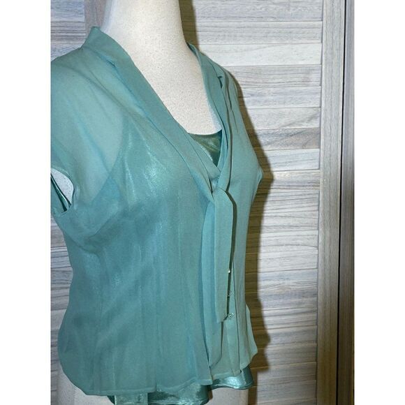 NWT Casual Corner Annex Silk Blouse and Cami - Picture 1 of 14